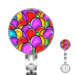 Colored Easter Eggs Stainless Steel Nurses Watch