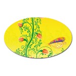 Whimsical Tulips Magnet (Oval)