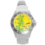 Whimsical Tulips Plastic Sport Watch (Large)