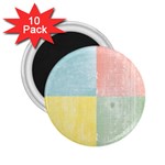 Pastel Textured Squares 2.25  Button Magnet (10 pack)