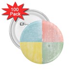 Pastel Textured Squares 2.25  Button (100 pack)