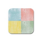 Pastel Textured Squares Drink Coasters 4 Pack (Square)