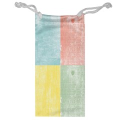 Pastel Textured Squares Jewelry Bag from UrbanLoad.com Front