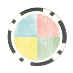 Pastel Textured Squares Poker Chip