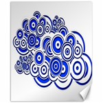 Trippy Blue Swirls Canvas 16  x 20  (Unframed)