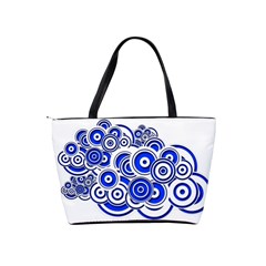 Trippy Blue Swirls Large Shoulder Bag from UrbanLoad.com Back