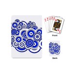 Trippy Blue Swirls Playing Cards (Mini)