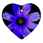 Purple Bloom Heart Ornament
