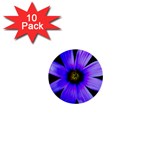 Purple Bloom 1  Mini Button (10 pack)