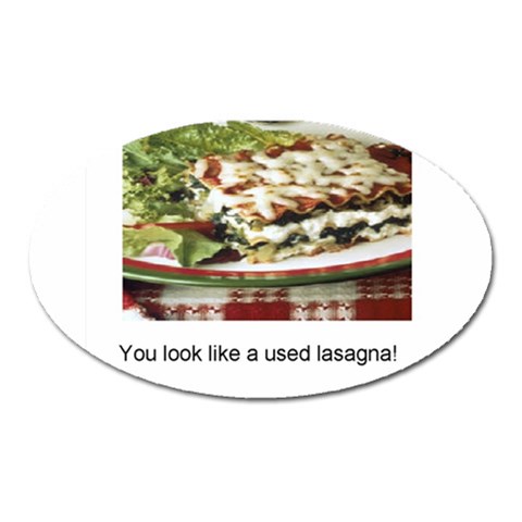 Used Lasagna Magnet (Oval) from UrbanLoad.com Front