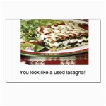 Used Lasagna Postcard 4 x 6  (Pkg of 10)
