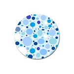 Bubbly Blues Magnet 3  (Round)