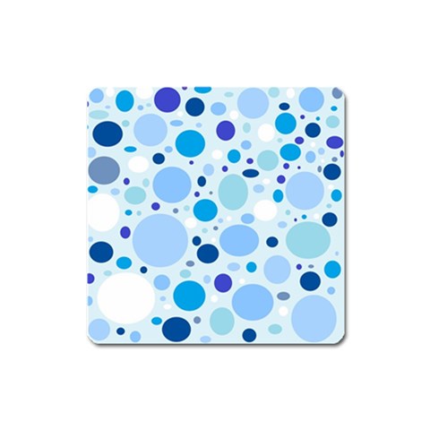 Bubbly Blues Magnet (Square) from UrbanLoad.com Front