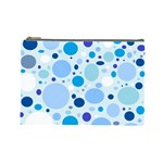 Bubbly Blues Cosmetic Bag (Large)