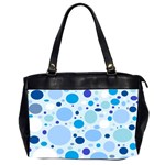 Bubbly Blues Oversize Office Handbag (Two Sides)