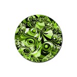 Retro Green Abstract Drink Coasters 4 Pack (Round)
