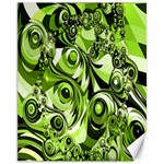Retro Green Abstract Canvas 11  x 14  (Unframed)