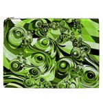 Retro Green Abstract Cosmetic Bag (XXL)