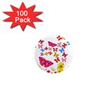 Butterfly Beauty 1  Mini Button Magnet (100 pack)