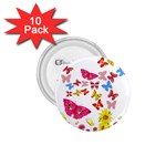 Butterfly Beauty 1.75  Button (10 pack)