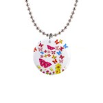Butterfly Beauty Button Necklace