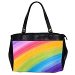 Acrylic Rainbow Oversize Office Handbag (Two Sides)