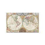 1794 World Map Sticker (Rectangle)