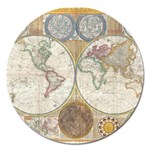 1794 World Map Magnet 5  (Round)