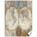 1794 World Map Canvas 18  x 24  (Unframed)