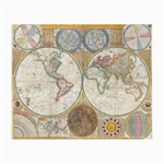 1794 World Map Glasses Cloth (Small, Two Sided)