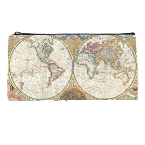 1794 World Map Pencil Case from UrbanLoad.com Front