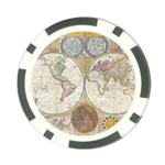 1794 World Map Poker Chip (10 Pack)