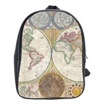 1794 World Map School Bag (XL)