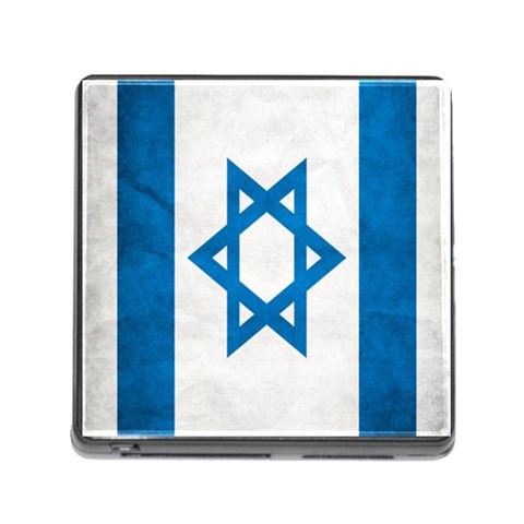 Israel Jewish Israeli Flag Memory Card Reader with Storage (Square) from UrbanLoad.com Front