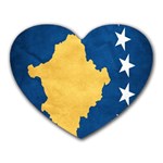 Kosovo Flag Mousepad (Heart)