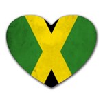 Jamaica Jamaican Flag Mousepad (Heart)