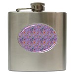 Purple Paisley Hip Flask