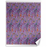 Purple Paisley Canvas 18  x 24  (Unframed)