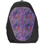 Purple Paisley Backpack Bag