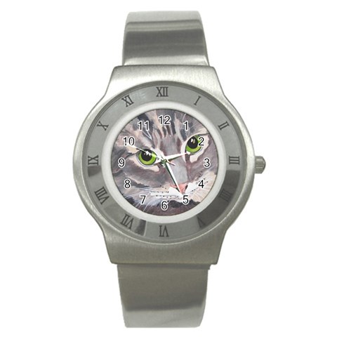 CAT 4 Painting Stainless Steel Watch from UrbanLoad.com Front