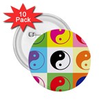 Ying Yang   2.25  Button (10 pack)