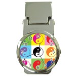 Ying Yang   Money Clip with Watch