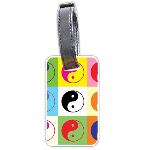 Ying Yang   Luggage Tag (One Side) from UrbanLoad.com Front