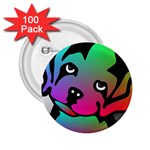 Dog 2.25  Button (100 pack)