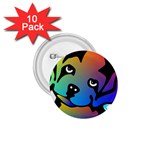 Dog 1.75  Button (10 pack)