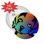 Dog 2.25  Button (100 pack)