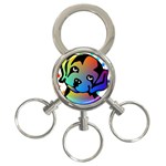 Dog 3-Ring Key Chain
