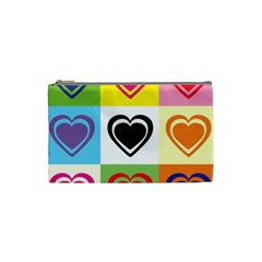 Hearts Cosmetic Bag (Small) from UrbanLoad.com Front