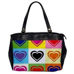 Hearts Oversize Office Handbag (One Side)