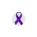 Fibro Awareness Ribbon 1  Mini Button Magnet